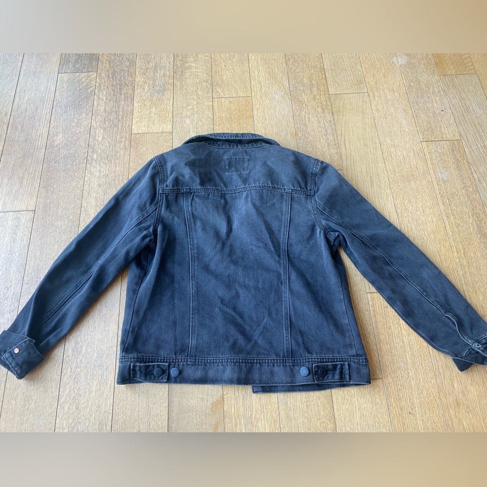 Black denim jacket